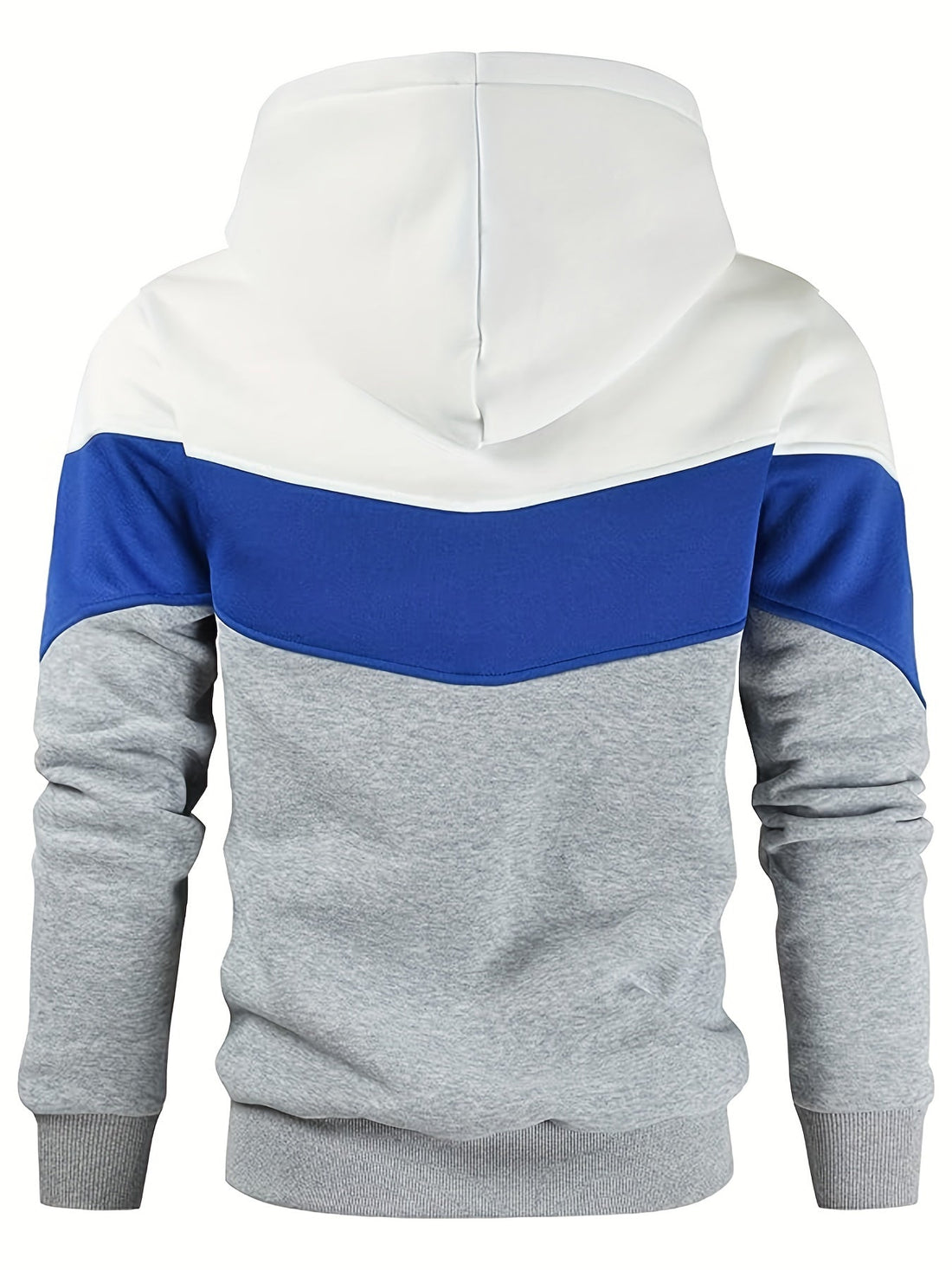 Men's Hoodie - Colour Block with Kangaroo Pocket