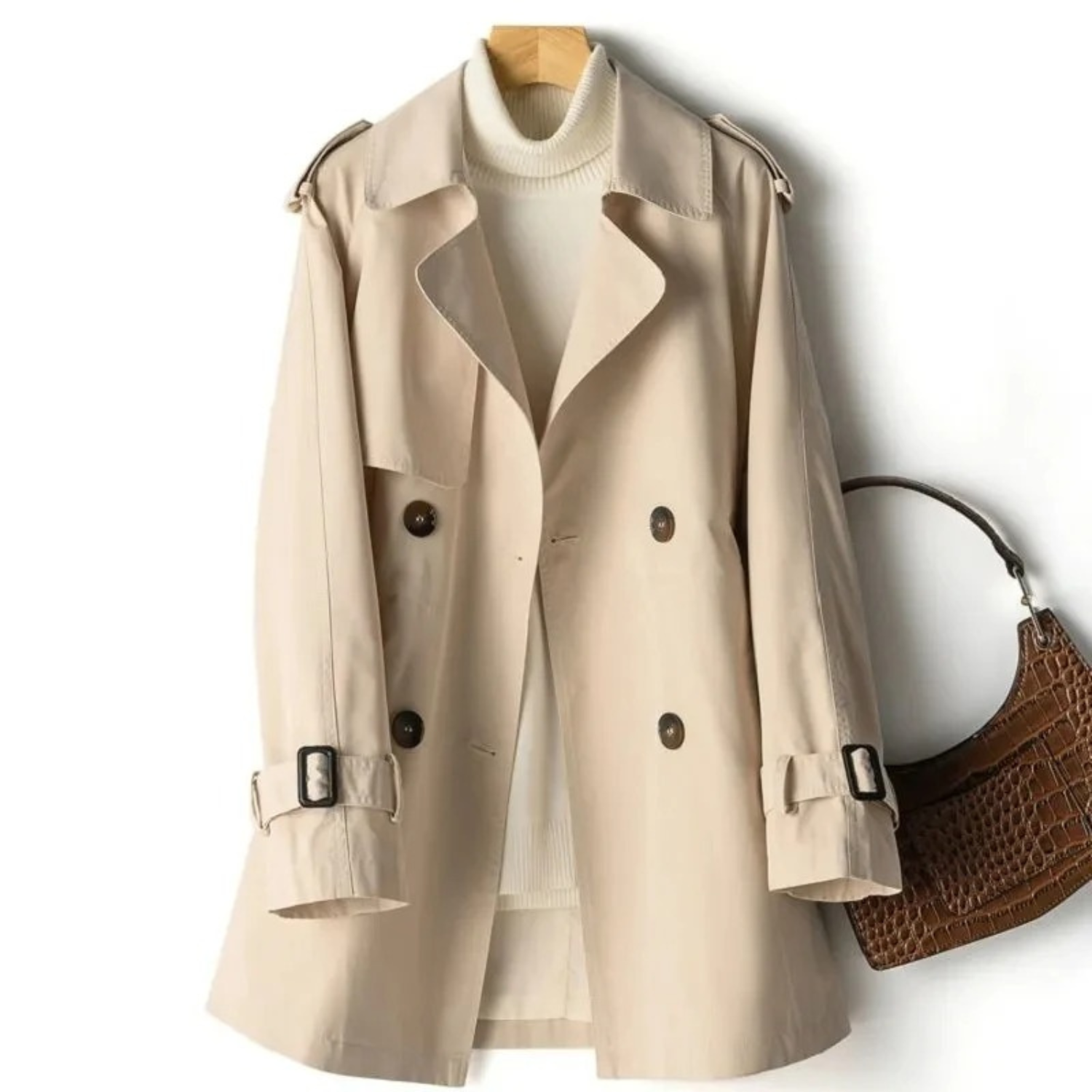 Women's Warm Trench Coat - Stylish & Comfortable