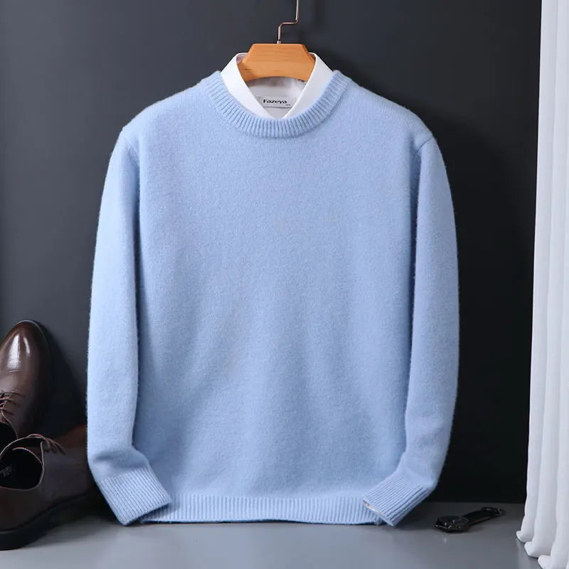 Men's Jumper - Crew Neck in Solid Colour