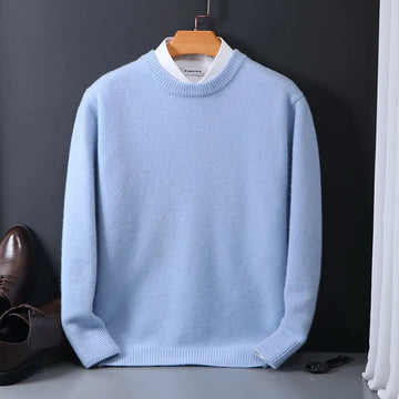 Men's Jumper - Crew Neck in Solid Colour