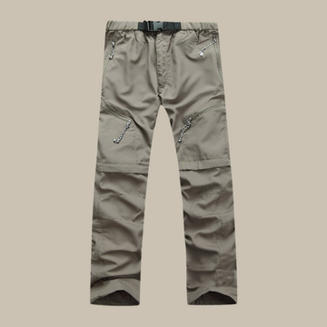 Men's Waterproof Trousers - Zip-Off Convertible with Zip Pockets