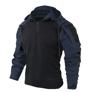 Men's Tactical Hoodie - With Hood and Hook-and-Loop Arm Panels