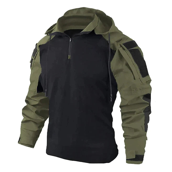 Men's Tactical Hoodie - With Hood and Hook-and-Loop Arm Panels