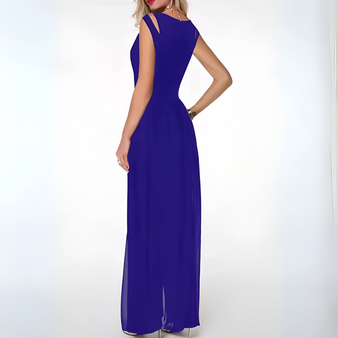 Women's Sleeveless Wide Leg Jumpsuit - Summer Casual Flowy Comfortable