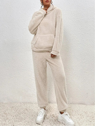 Women's Loungewear Set - with Pullover Hoodie & Joggers