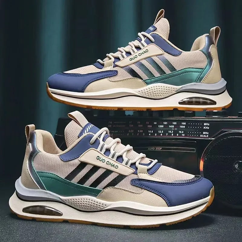 Men's Sports Trainers - Lace-Up with Air Cushion Sole