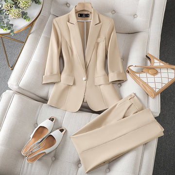 Elegant Blazer and Trouser Set for Women | Elena