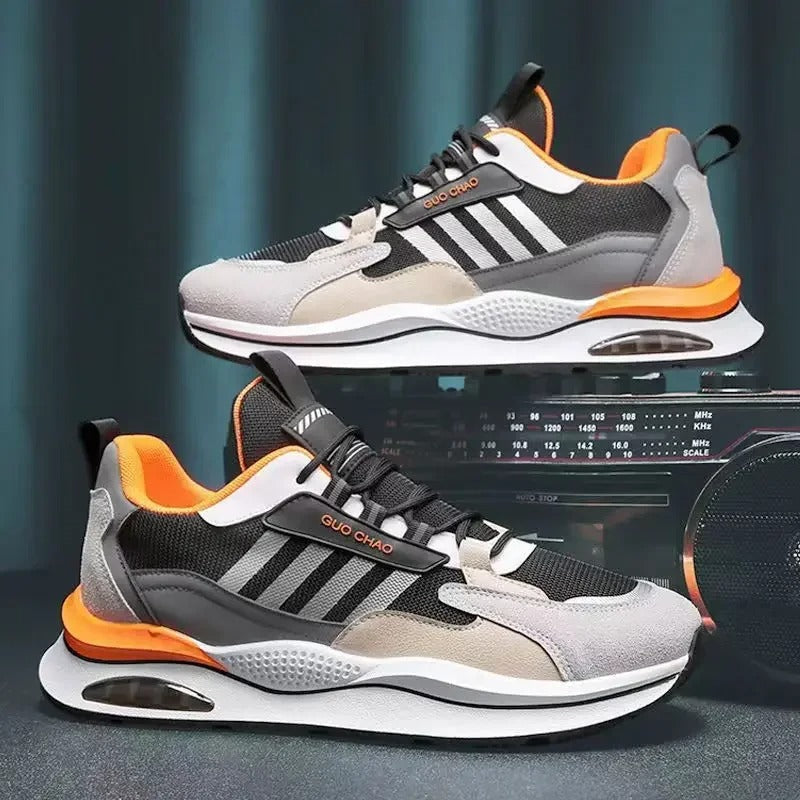 Men's Sports Trainers - Lace-Up with Air Cushion Sole