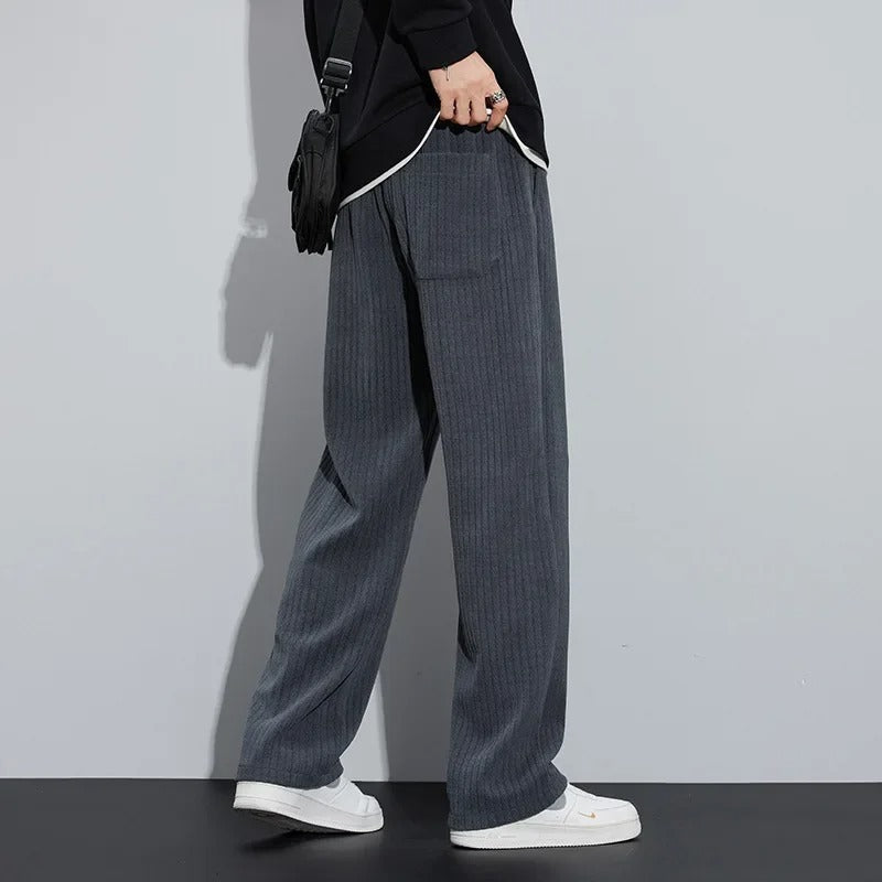 Men's Corduroy Wide Leg Joggers - Comfortable and Stylish