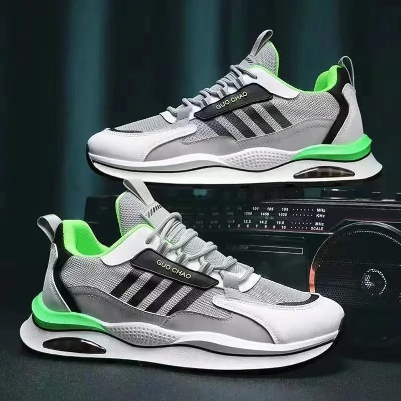 Men's Sports Trainers - Lace-Up with Air Cushion Sole