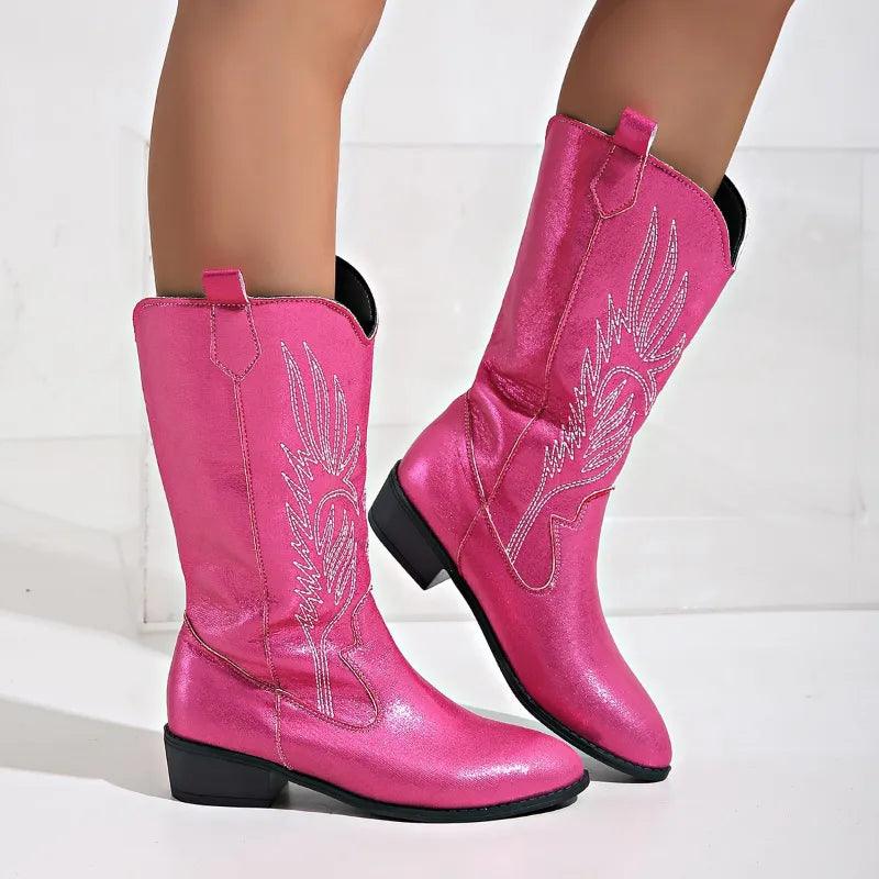 Women's Soft Western Cowboy Boots - Comfortable & Versatile