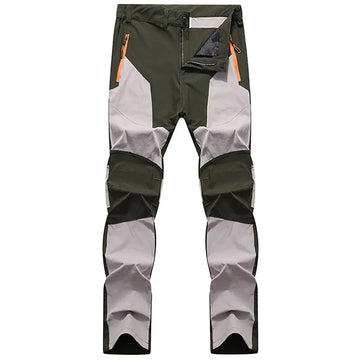 Men's Waterproof Trousers - Two-Tone with Zip Pockets & Articulated Knees