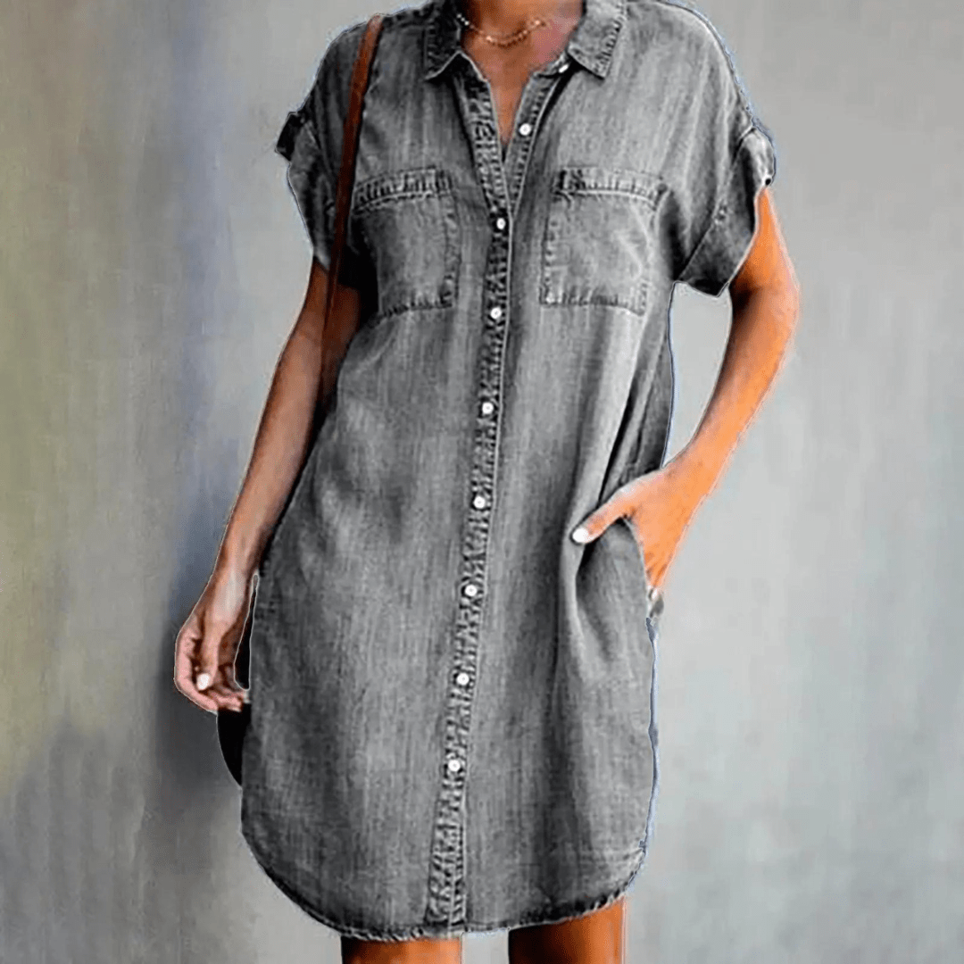 Chic and Stylish Shirt-Styled Dress for Women