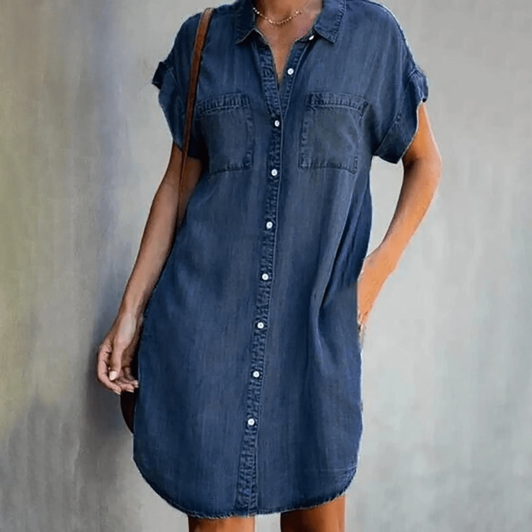 Chic and Stylish Shirt-Styled Dress for Women