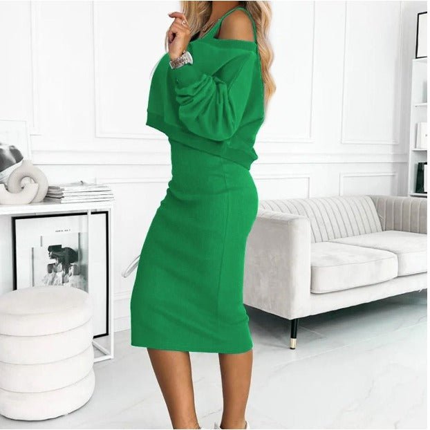 Casual and Stylish Sweatshirt and Dress Set for Women