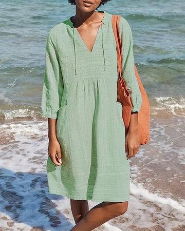 Casual and Stylish Loose-Fit Shirt Dress for Women