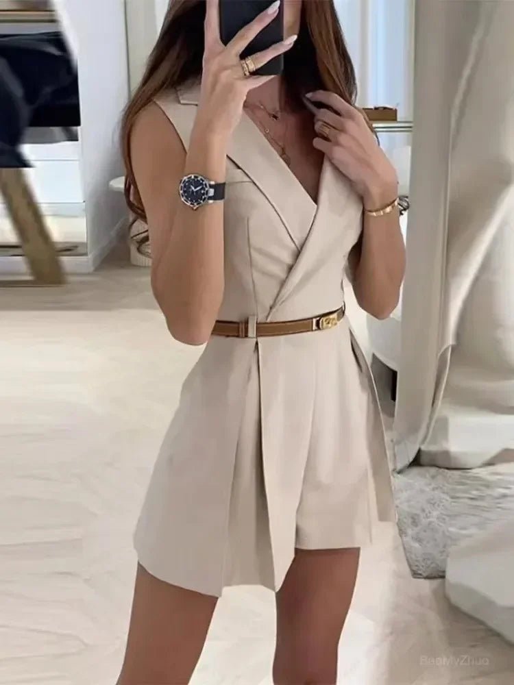 Elegant and Stylish Belted Jumpshorts for Women