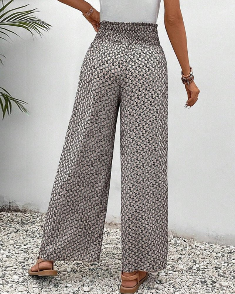 Stylish and Flowing Printed Trousers for Women