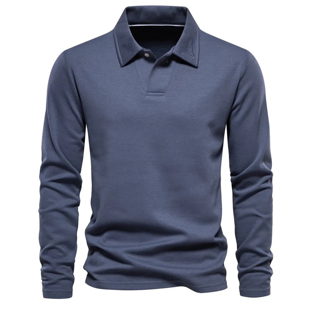 Stylish and Comfortable Long Sleeve Polo Shirt for Men