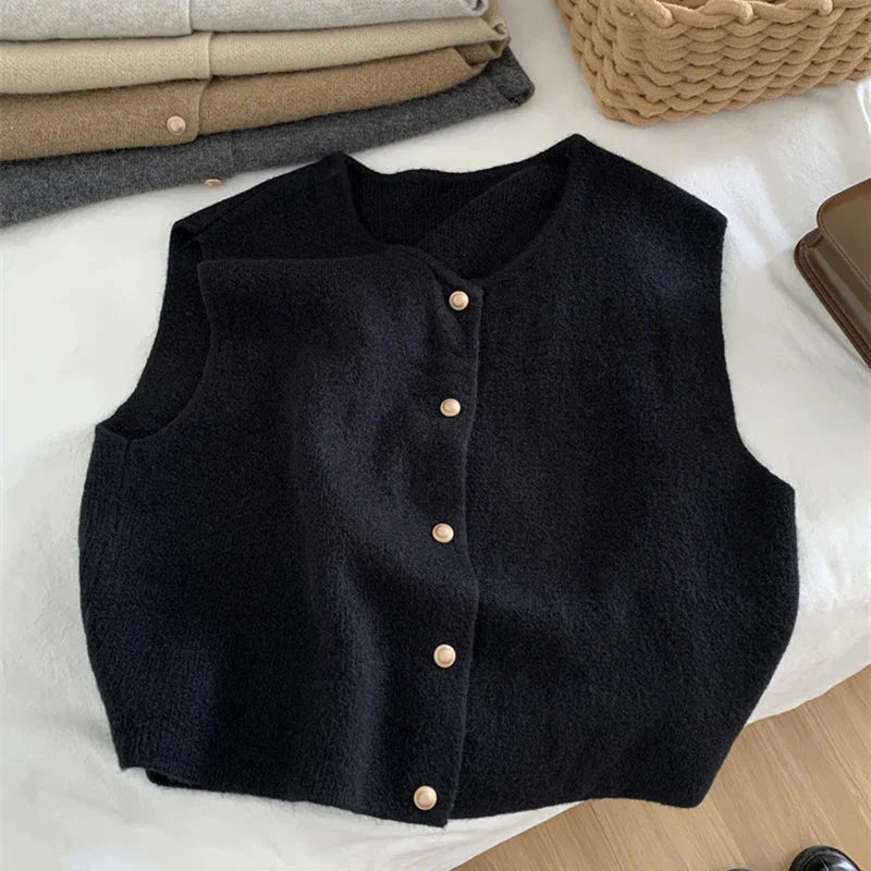 Classic and Casual Sleeveless Vest for Women