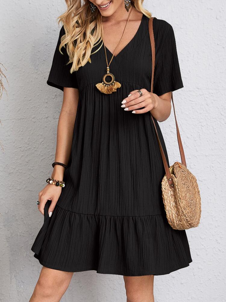 Stylish and Elegant Pleated Casual Dress for Women