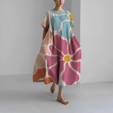 Chic and Stylish Loose Fit Printed Dress for Women