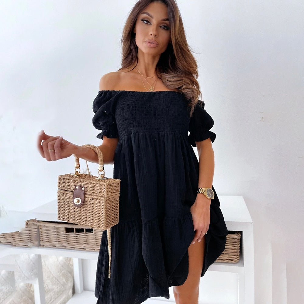 Elegant and Chic Off-Shoulder Dress for Women