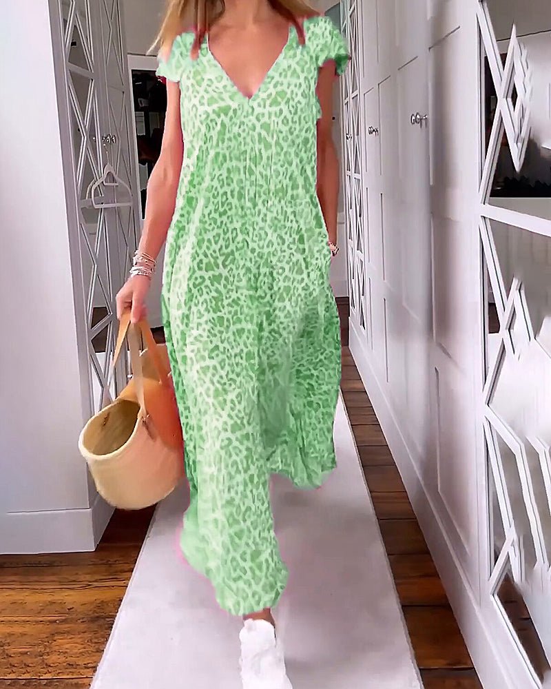 Stylish and Modern Flowing Printed Dress for Women