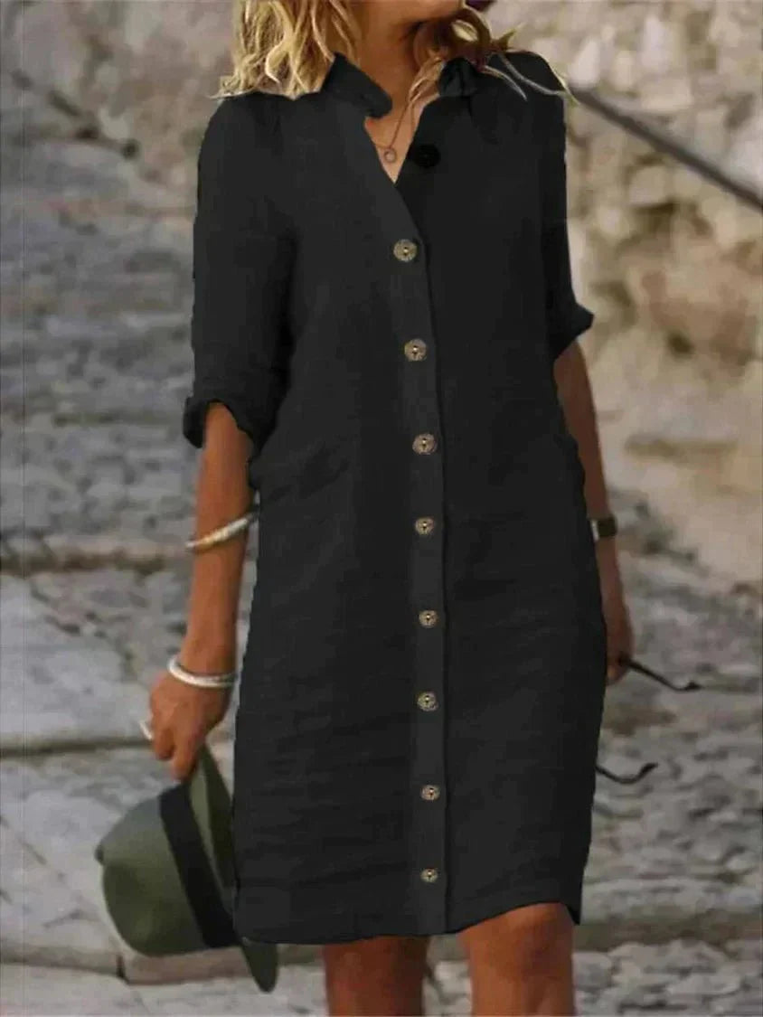 Chic and Stylish Button-Front Dress for Women