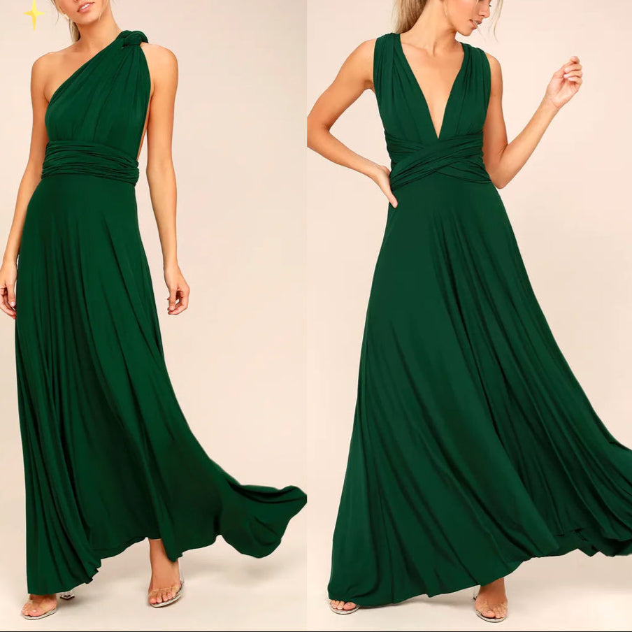 Elegant Multiway Wrap Maxi Dress for Women