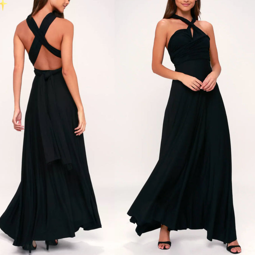 Elegant Multiway Wrap Maxi Dress for Women