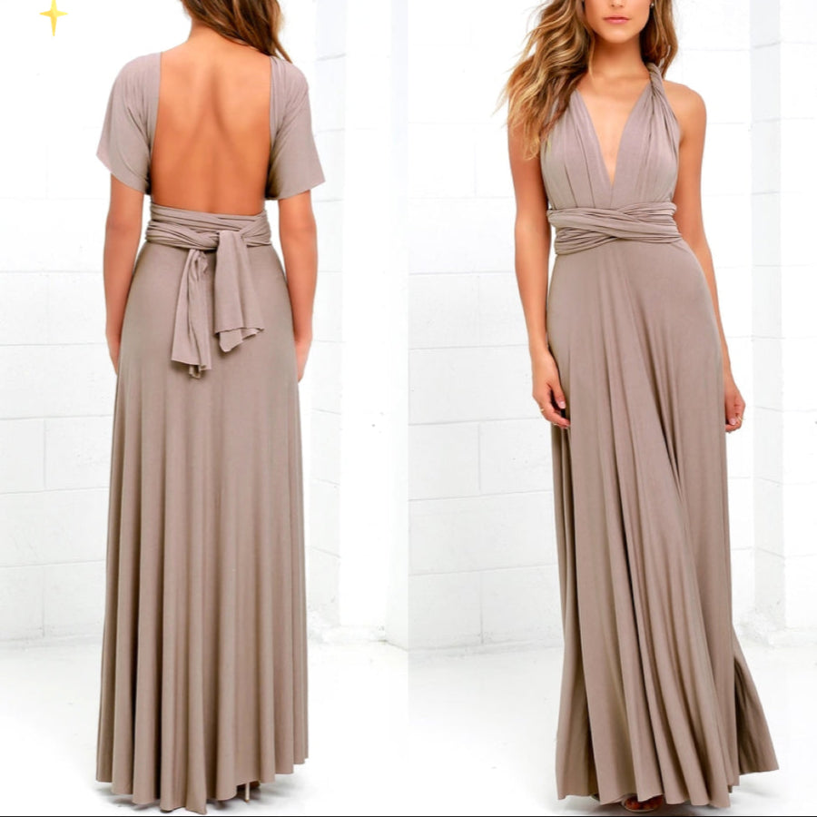 Elegant Multiway Wrap Maxi Dress for Women