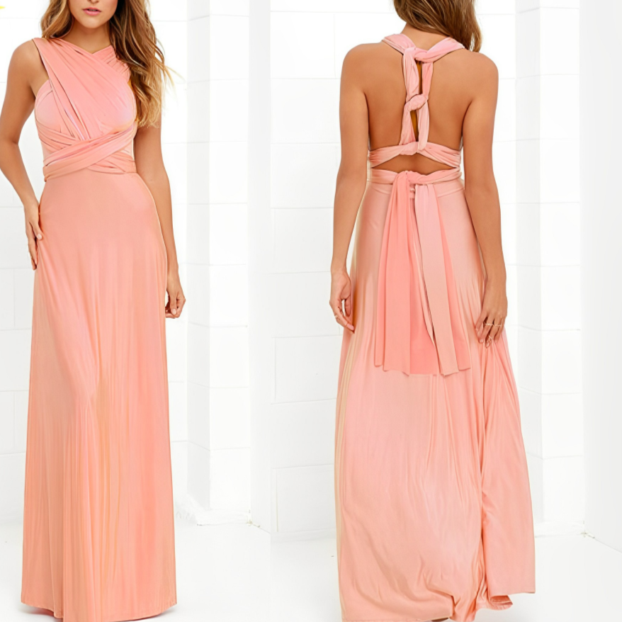 Elegant Multiway Wrap Maxi Dress for Women