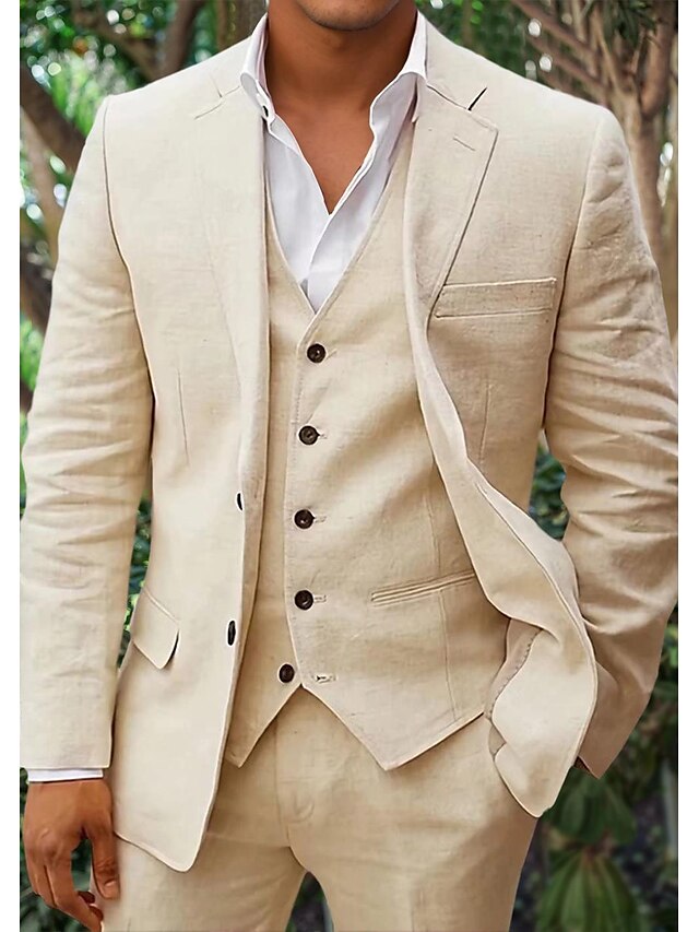 Stylish Three-Piece Wedding Suit for Men