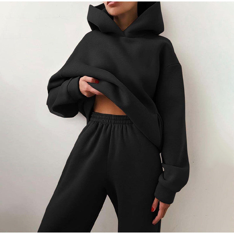 Women's Loungewear Set - Hoodie & Joggers with Kangaroo Pocket