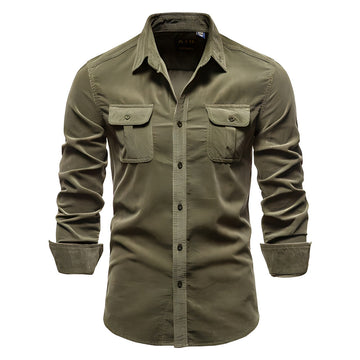 Men's Utility Shirt - Classic Collar with Flap Pockets