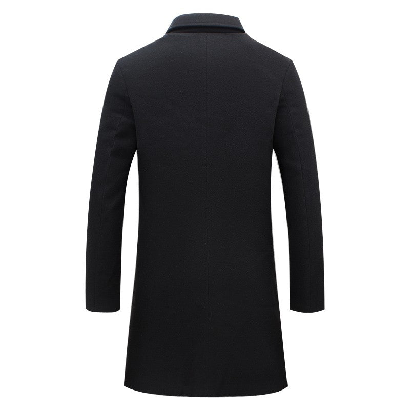 Men’s Coat – Notch Lapel and Single-Breasted Front