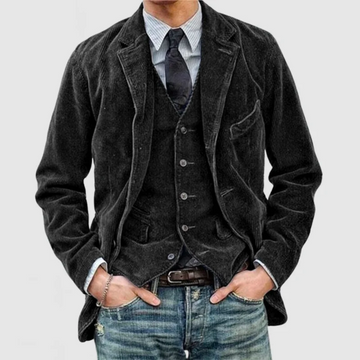 Men’s Jacket – Notch Lapel with Button Front