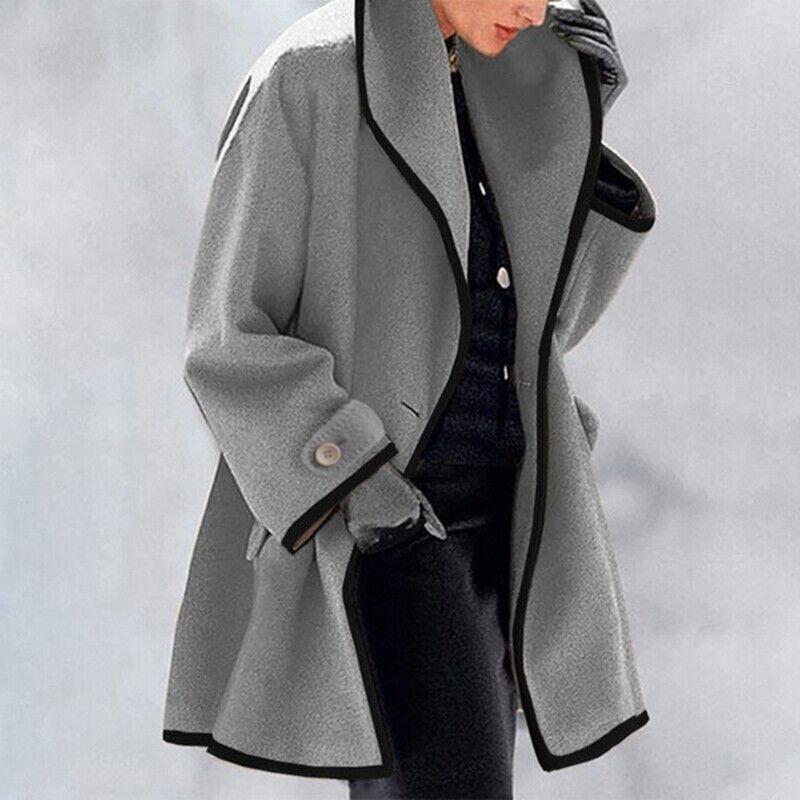Women's Elegant Winter Overcoat - Cosy Outerwear