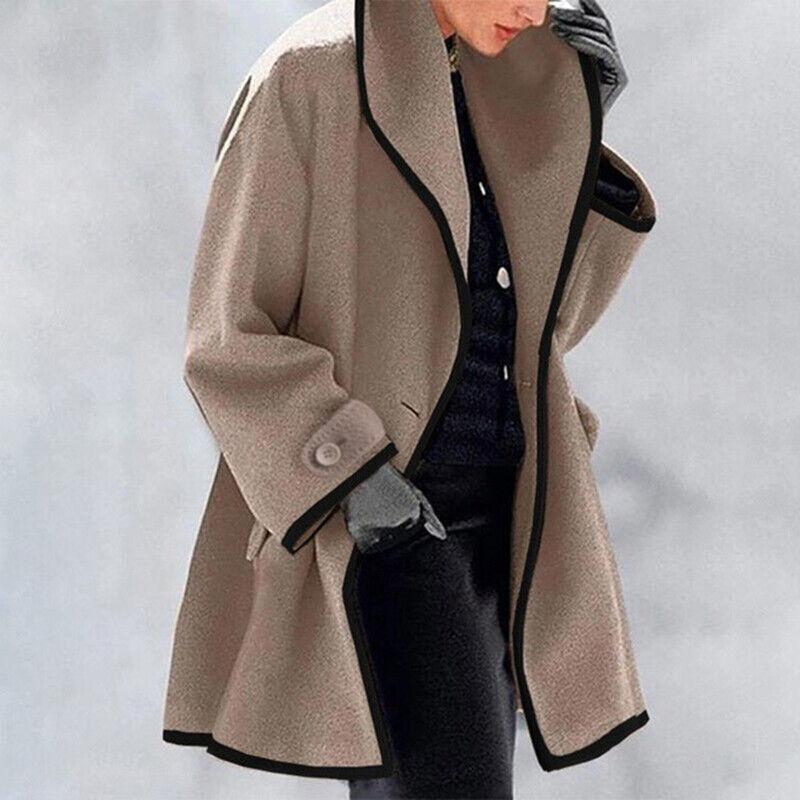 Women's Elegant Winter Overcoat - Cosy Outerwear