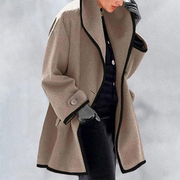 Women's Elegant Winter Overcoat - Cosy Outerwear