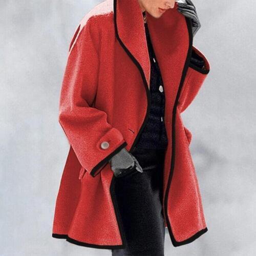 Women's Elegant Winter Overcoat - Cosy Outerwear