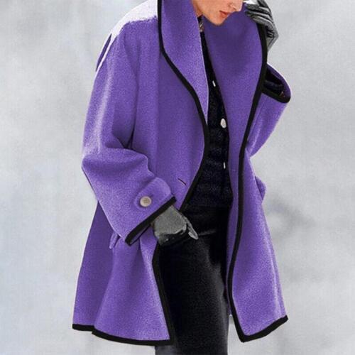 Women's Elegant Winter Overcoat - Cosy Outerwear