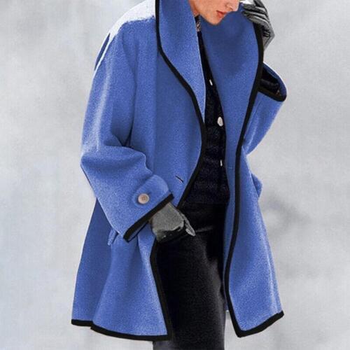 Women's Elegant Winter Overcoat - Cosy Outerwear