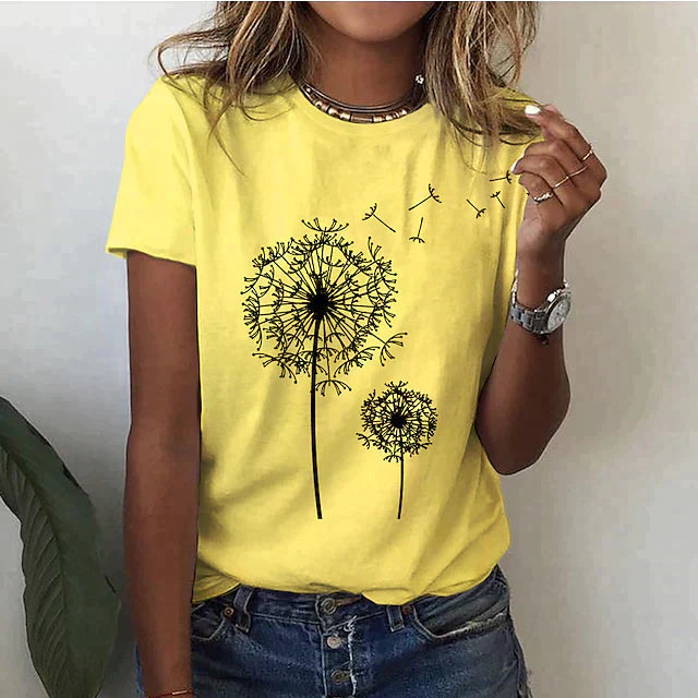 Casual Floral T-Shirt for Women