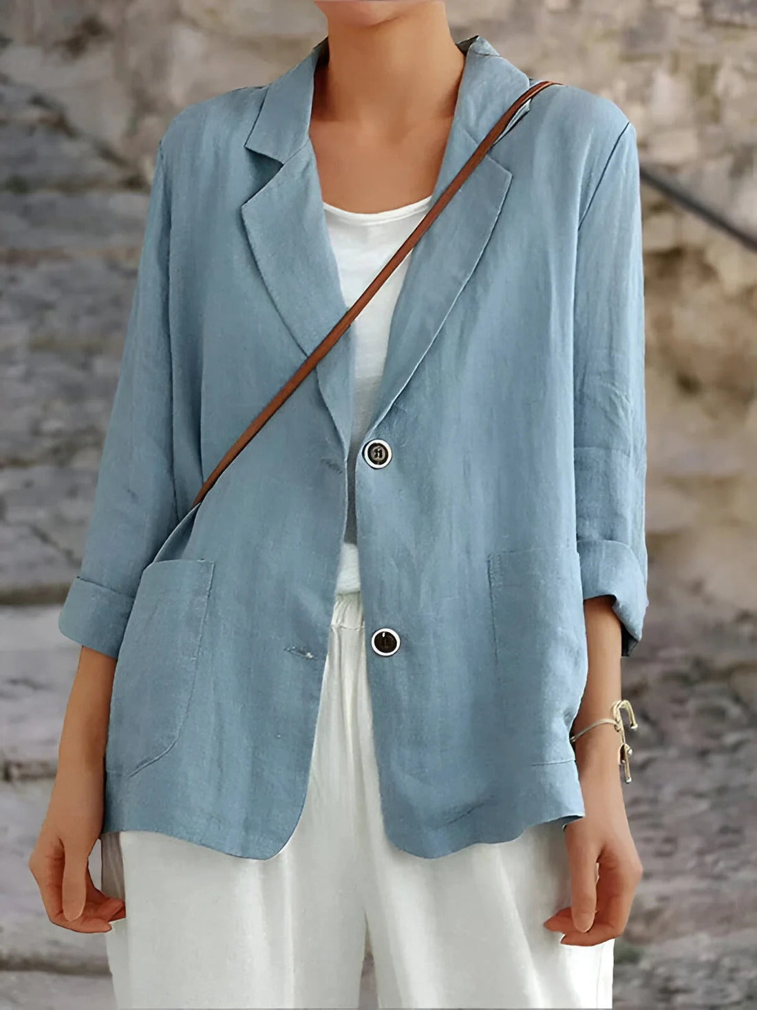 Lightweight Linen Casual Blazer for Women