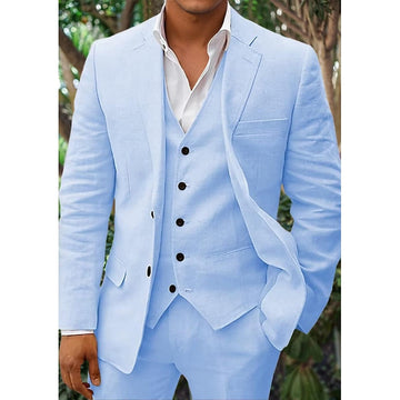 Stylish Three-Piece Wedding Suit for Men